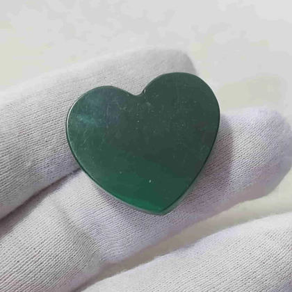 نگین مالاکیت قلبی کد 1