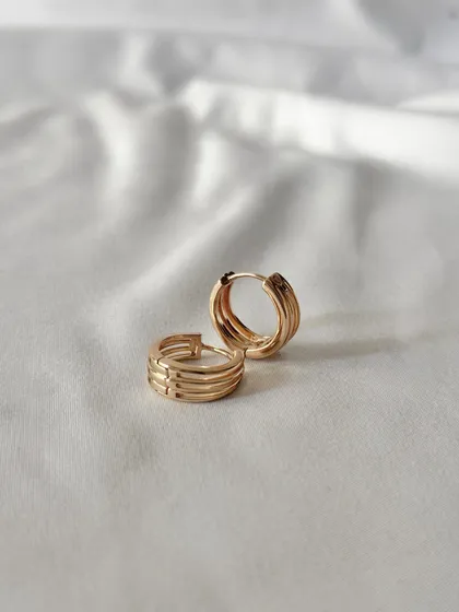 گوشواره حلقه‌ای راه راه