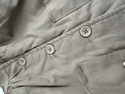 کت داخل پشمی یقه چین‌دار دخرانه