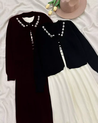 ست سارافون و کت بافت کد 5253