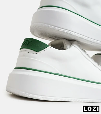 کفش اسنیکرزمردانه سفید سبز PULL & BEAR