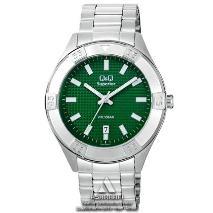 ساعت کیو اند کیو صفحه سبز Q&Q S20A-003VY
