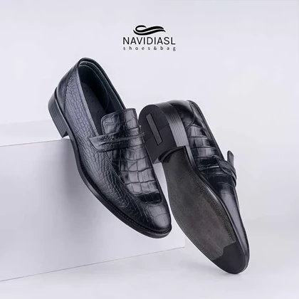 کفش مردانه تمام چرم کلاسیک کد 7003011