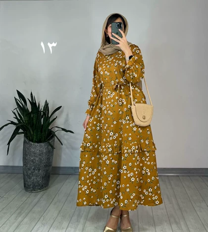 پیراهن مانتویی شکوفه 2