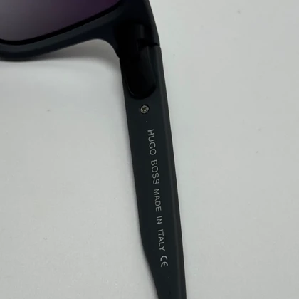 عینک آفتابی پلاریزه هوگو باس HUGO BOSS طوسی مشکی کد 2205 - عینک رانندگی