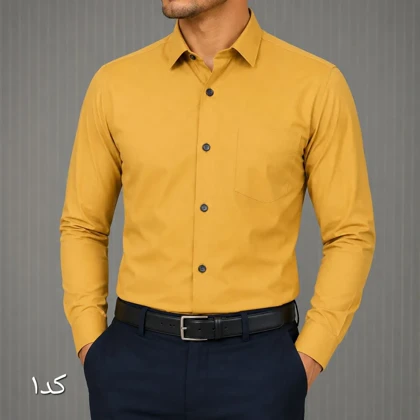 پیراهن آستین بلند مردانه جنس بنگال قواره آزاد در رنگبندی متنوع