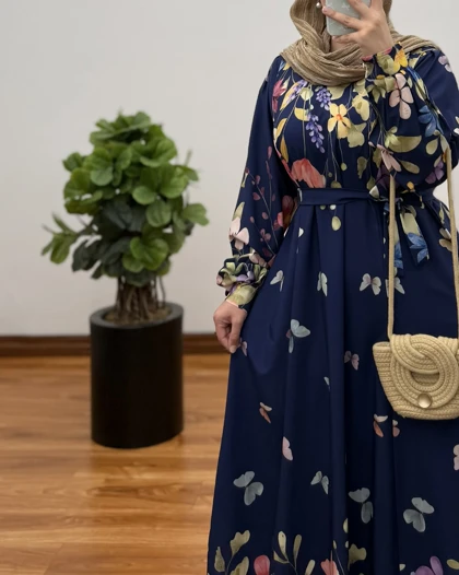 پیراهن بلند زنانه مدل ملورین