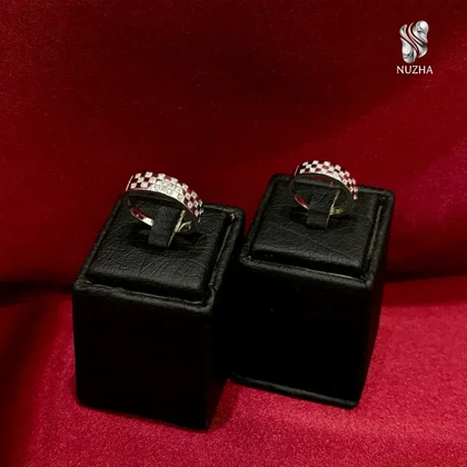 حلقه ست نقره زنانه ومردانه کدhs1043