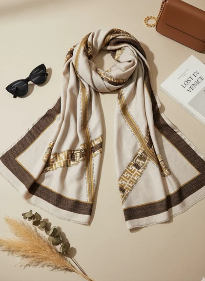 شال زنجیری فندی