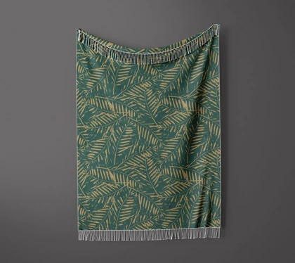 شال مبل ریش دار sofa shawl 69