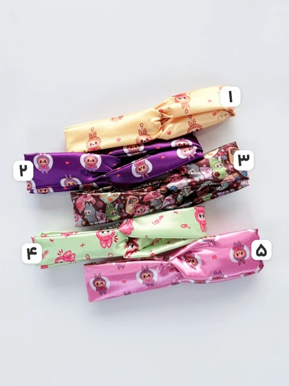 هدبند ساتن فانتزی طرح لبوبو