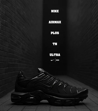 کفش کتانی مردانه و زنانه مشکی سفید NIKE AirMax Plus TN Ultra مدل 6909