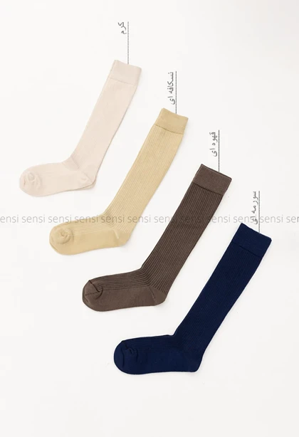 جوراب رنگی زیر زانو کد1005201