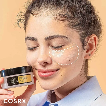 پچ دور چشم حلزون کوزارکس COSRX مدل Snail Hydrogel . بسته 60 تایی
