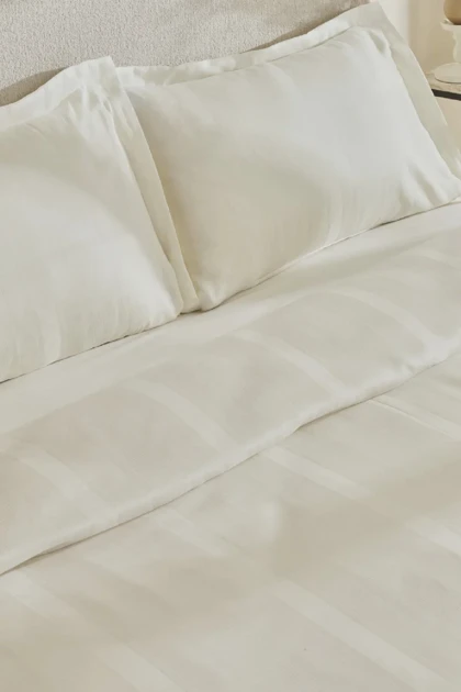سرویس روتختی دو نفره Karaca Home مدل Alvin پنبه - سفید