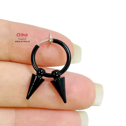گوشواره بدون سوراخ گوش دخترانه پسرانه فنری