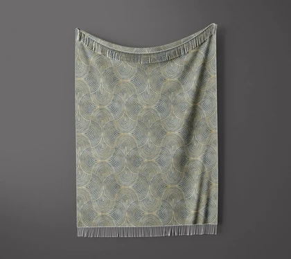 شال مبل ریش دار sofa shawl 208