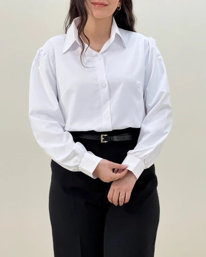 شومیزسفید (نور)کرپ