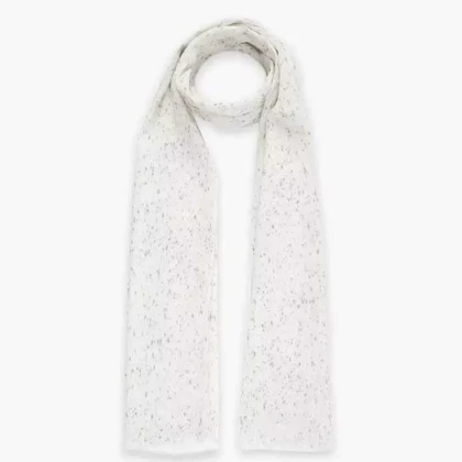 شال پلیسه طرح خال ریز زنانه - 39251765