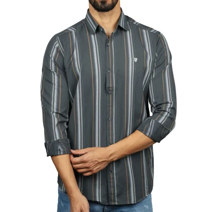 پیراهن آستین بلند راه راه مردانه داکرز مدل 36101102