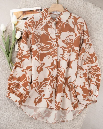 شومیز گل‌دار زارا کد 29760