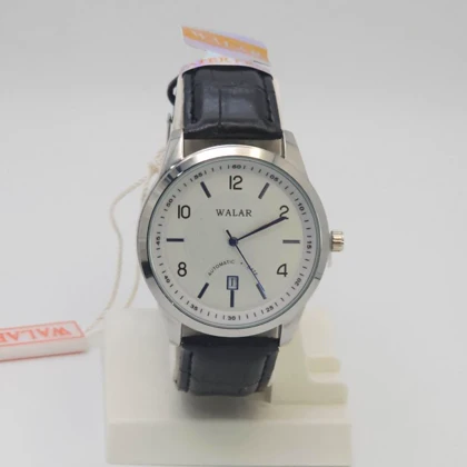 ساعت مچی مردانه والار Walar با موتور کوارتز و بند چرم
