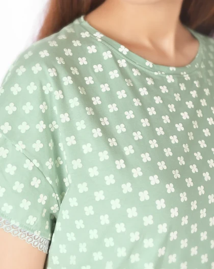 تیشرت و شلوار بلند شکوفه زنانه