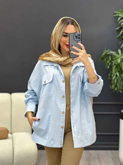 مانتو لینن چهار جیب