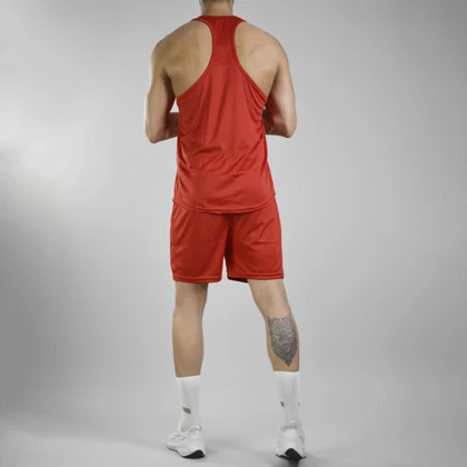 ست رکابی و شلوارک ورزشی مردانه آندر آرمور مدل PY-2B1036 قرمز