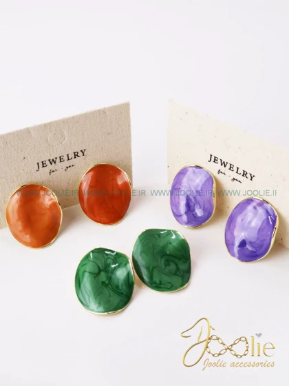 گوشواره زنانه میناکاری کد E1160