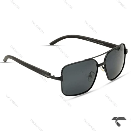 عینک دودی کارتیر مردانه P8357-1 پولار مشکی Cartier-9973-G