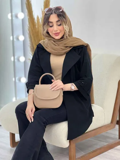 مانتو پشت دو پاگن دو جیب