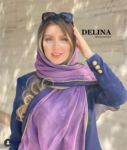 شال حریر دولایه اصلی