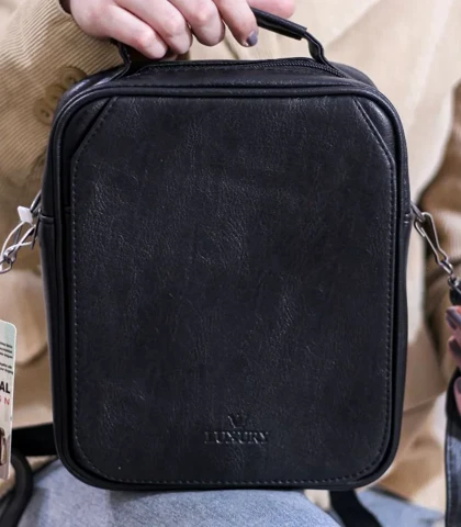 کیف دوشی چرم ساده