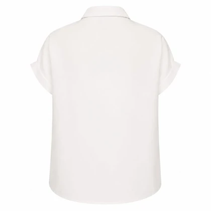 شومیز زنانه آستین کوتاه سفید سایز 40 تا 44 مدل فرندز برند H&M اصل کد 3275