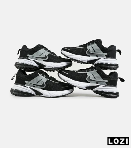 کفش کتانی مردانه و زنانه مشکی طوسی Nike cushlon مدل 7197