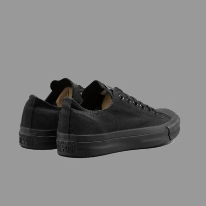 کانورس کلاسیک تمام مشکی ساق کوتاه Converse Classic All Black Lowtop