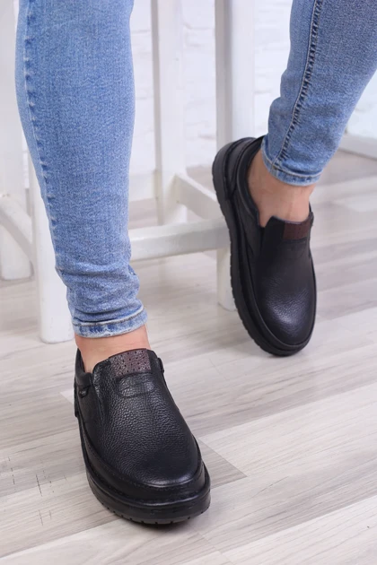 کفش چرم مردانه طبی کلارک بی بند پرشیا