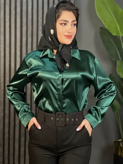 شومیز ساتن سلنا کد 1519