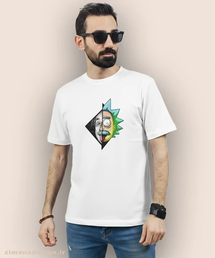 تیشرت مردانه و زنانه طرح ریک اند مورتی و انیشتین