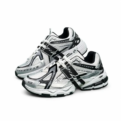 کتانی مردانه نیوبالانس 1906 طوسی مشکی سفید New BALANCE 1906A
