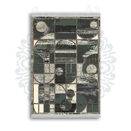 *جدید* فرشینه از جنس پارچه شانل مخمل ترک طرح فانتزی برند دفه کد 1415