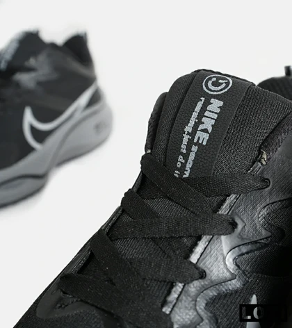 کفش کتانی مردانه و زنانه مشکی طوسی NIKE zoom x smiley مدل 7062