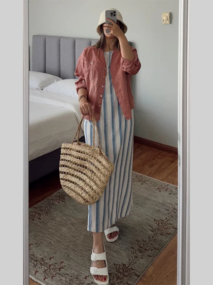 پیراهن لینن Lindex205