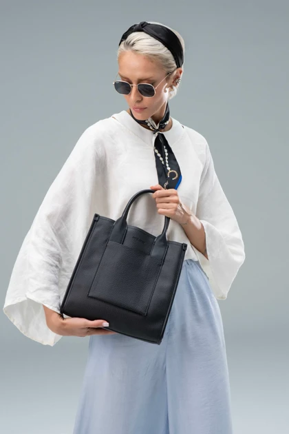 کیف دستی زنانه چرم مصنوعی دسته دار دیوید جونز DAVIDJONES