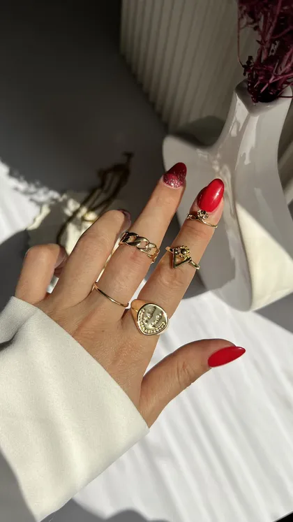 انگشترپکی گل وکارتیر ring pack