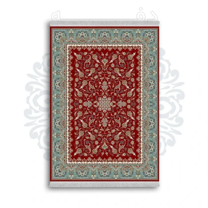 فرشینه از جنس پارچه هازان مخمل ترک طرح سنتی و مدرن برند دفه کد DAMG483