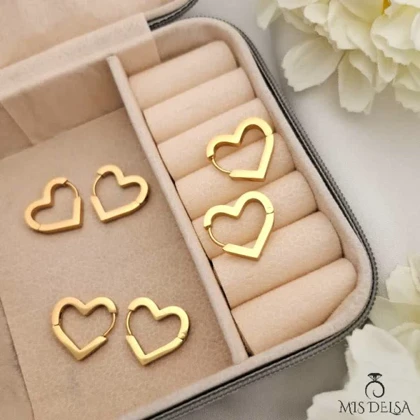گوشواره قلب استیل