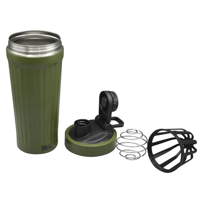 شیکر استیل ورزشی یک تیکه اسپورتیوم مدل Grooved ظرفیت 0.75 لیتر