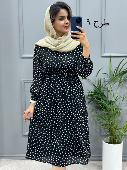 پیراهن حریر میدی 323